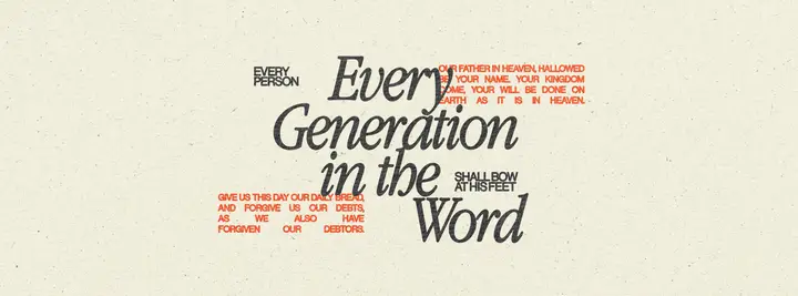 Every Generation in the Word: facebook cover