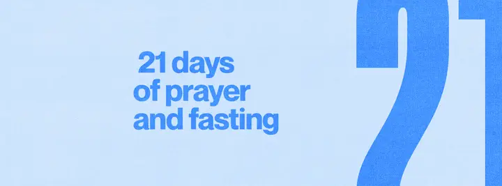 21 Days of Prayer and Fasting: facebook cover