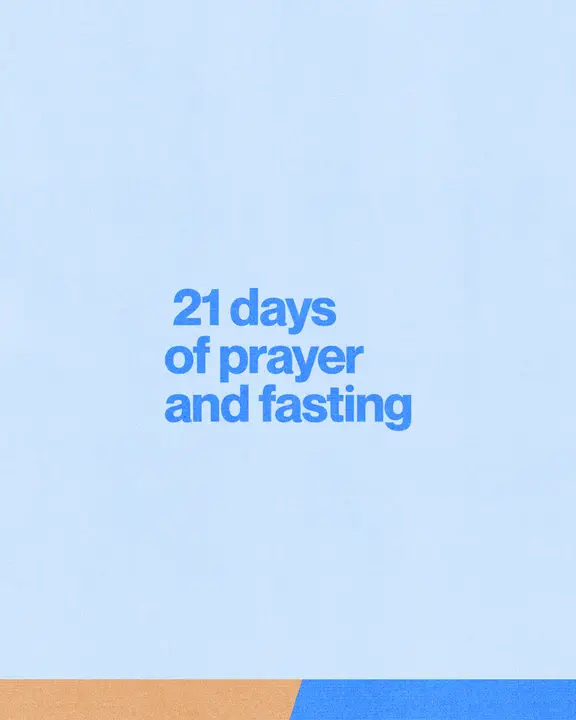 21 Days of Prayer and Fasting: social post