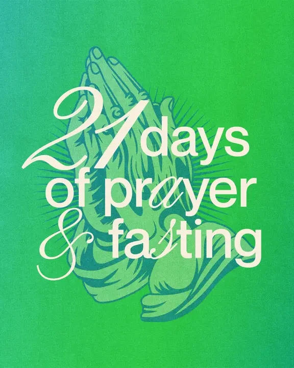 21 Days of Prayer and Fasting: social post