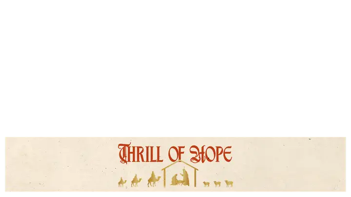 Thrill of Hope: lower third