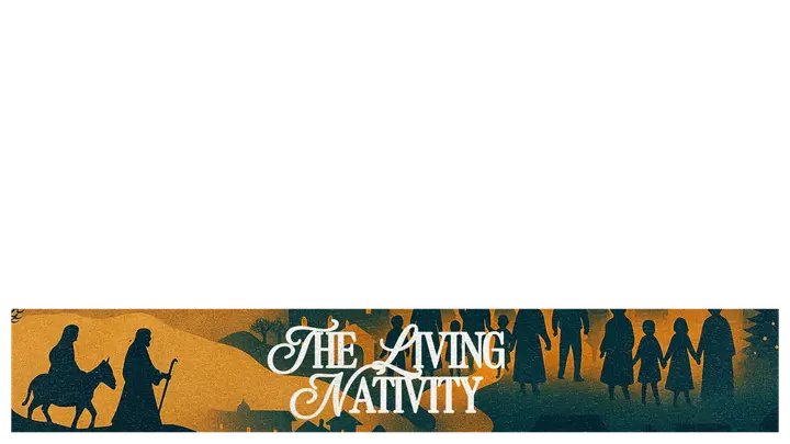 The Living Nativity: lower third