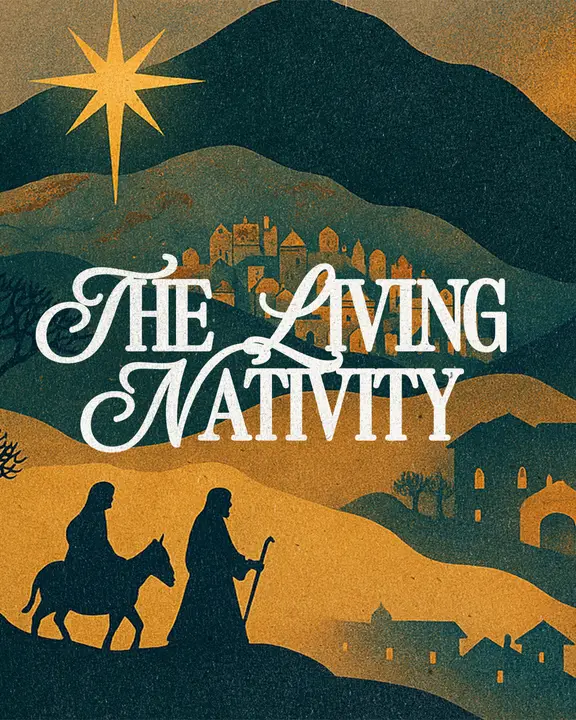 The Living Nativity: social post