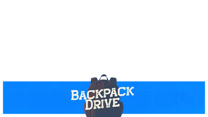 Backpack Drive: lower third