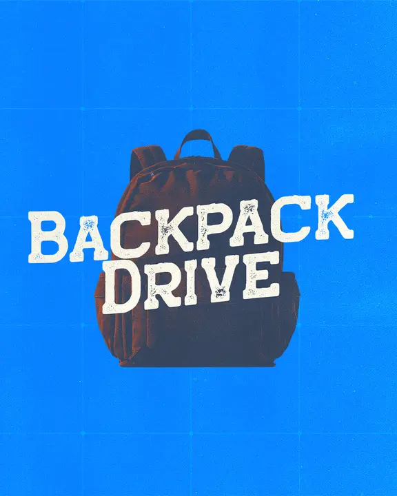Backpack Drive: social post