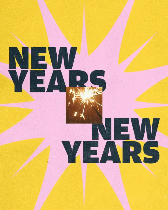 New Years: social post
