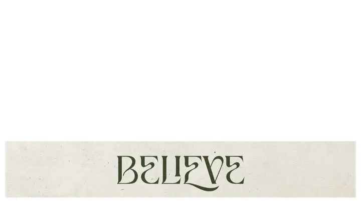 Believe: lower third