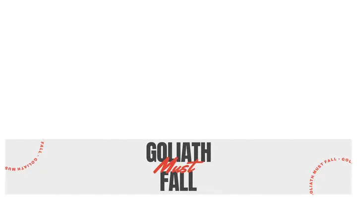 Goliath Must Fall: lower third