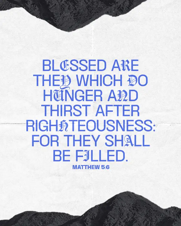 Hunger and Thirst for Righteousness: social post