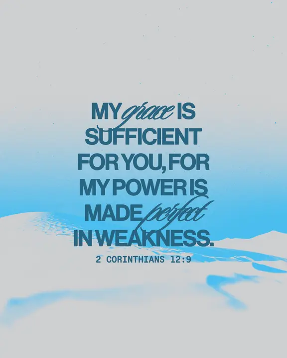 My Grace Is Sufficient: social post