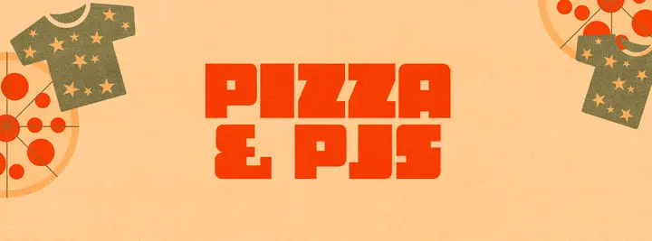 Pizza and PJs: facebook cover