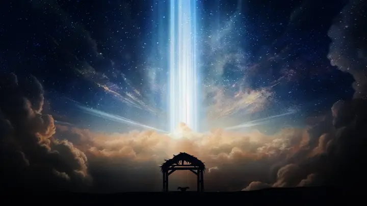 Hark A Message From Heaven: blank background