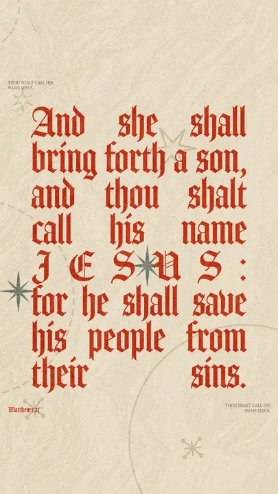 Thou Shalt Call His Name Jesus: story