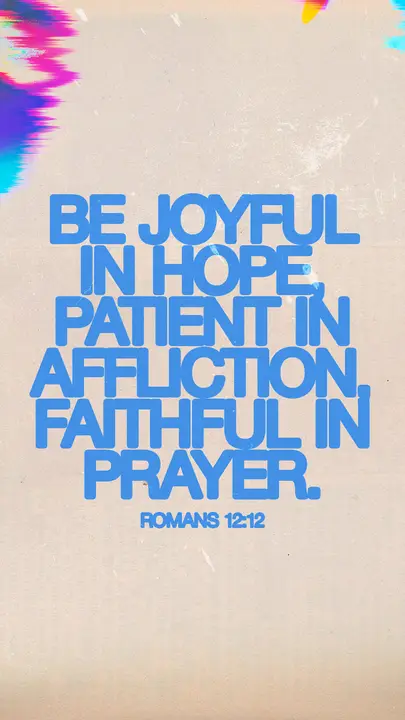 Be Joyful In Hope: story