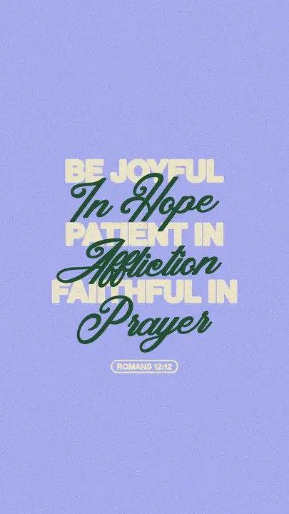 Be Joyful In Hope: story
