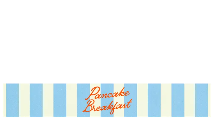 Pancake Breakfast: lower third