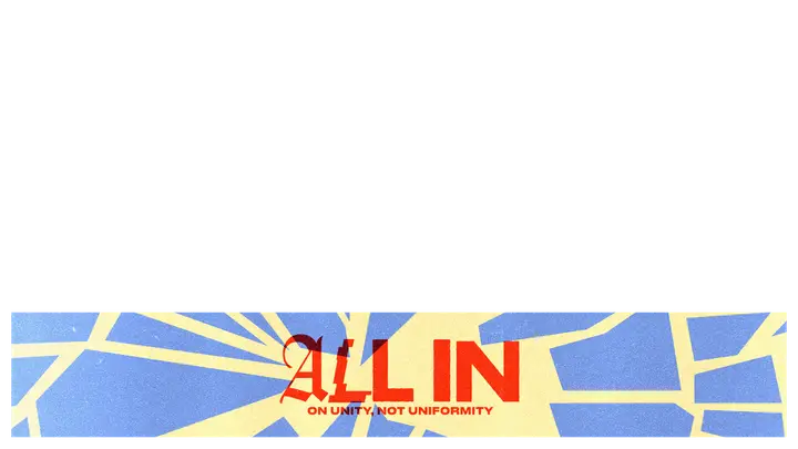 All In: lower third