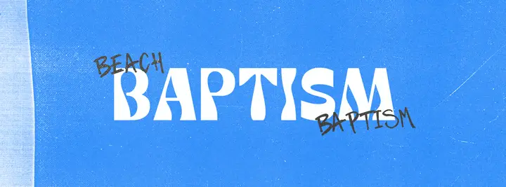Beach Baptism: facebook cover