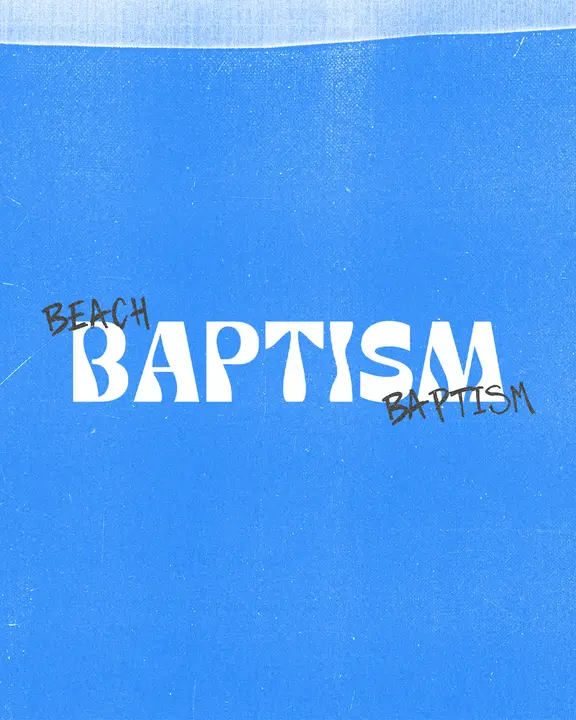 Beach Baptism: social post