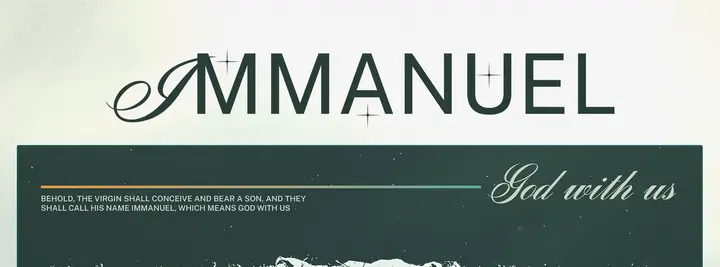 Immanuel God With Us: facebook cover