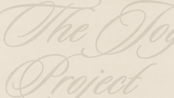 The Joy Project: blank background