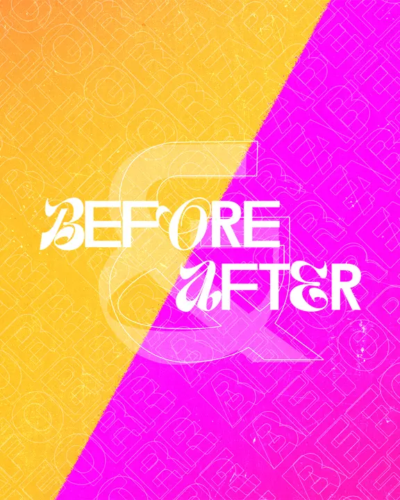 Before And After: social post