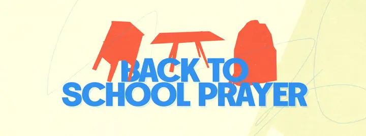 Back to School Prayer: facebook cover