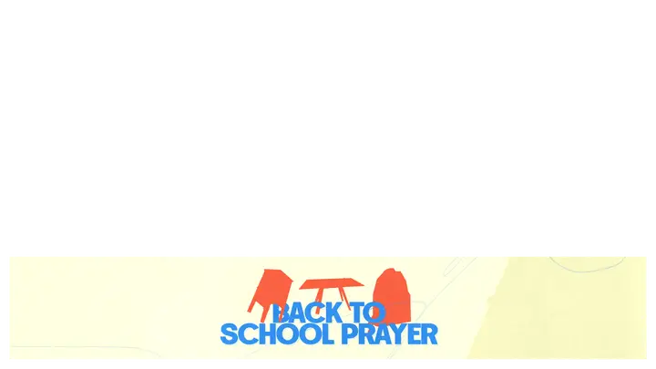 Back to School Prayer: lower third
