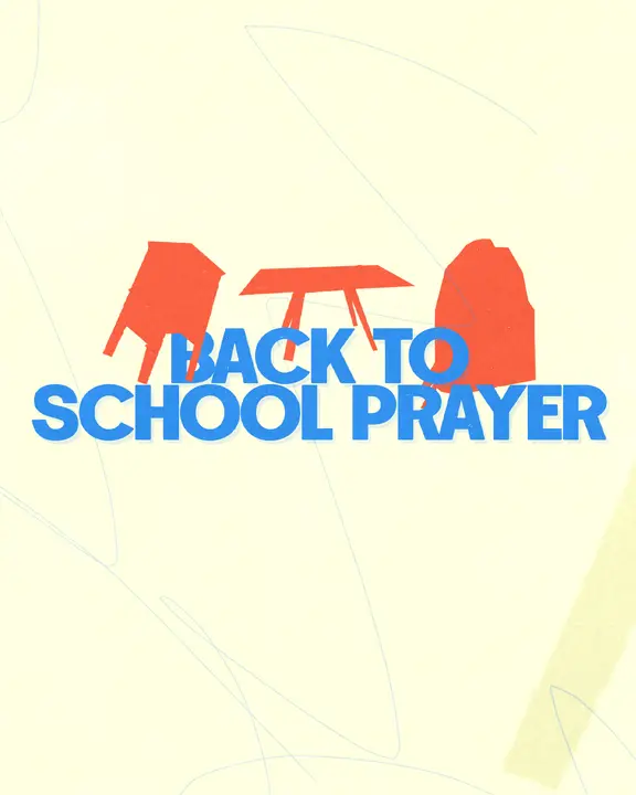Back to School Prayer: social post