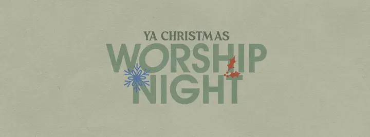 YA Christmas Worship Night: facebook cover