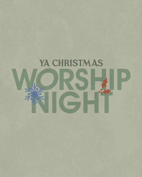 YA Christmas Worship Night: social post