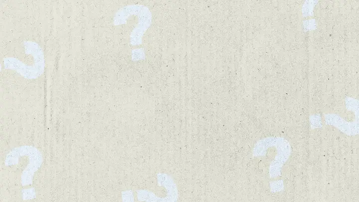 Doubts?: blank background