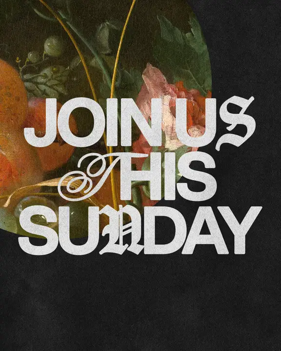 Join Us This Sunday: social post