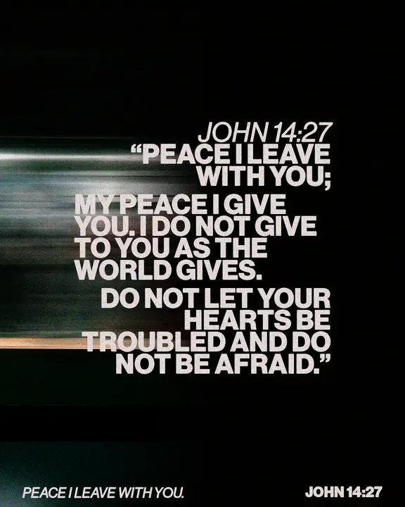 Peace I Leave With You: social post