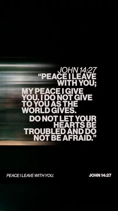 Peace I Leave With You: story