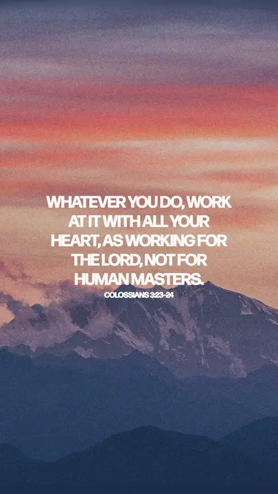 Work With All Your Heart: story
