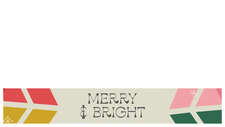 Merry and Bright: lower third