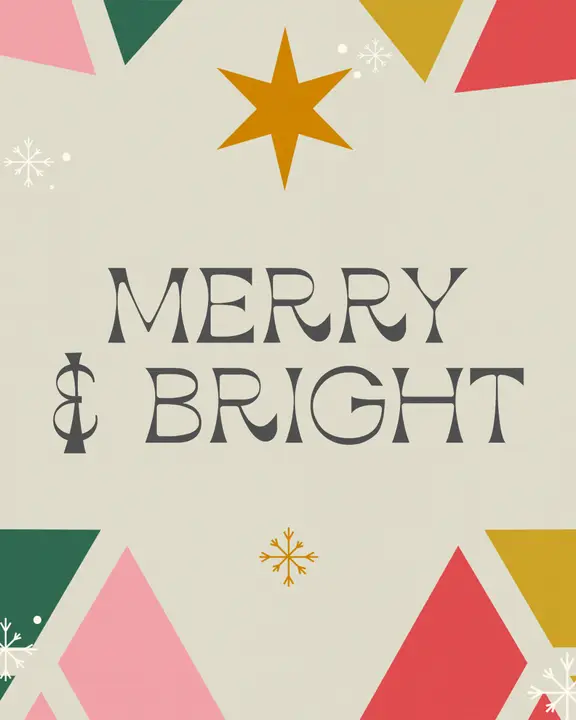 Merry and Bright: social post