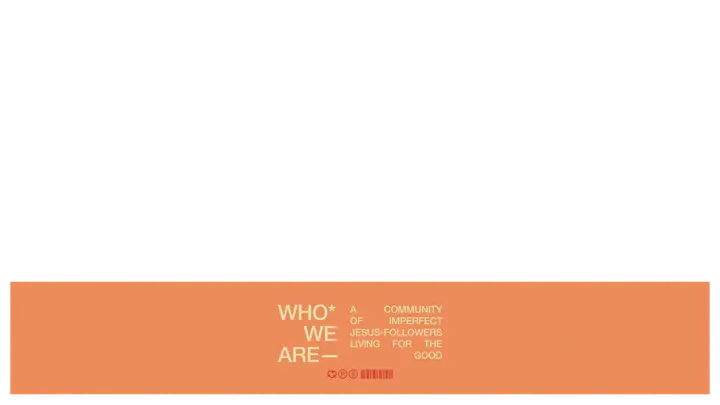 Who We Are: lower third