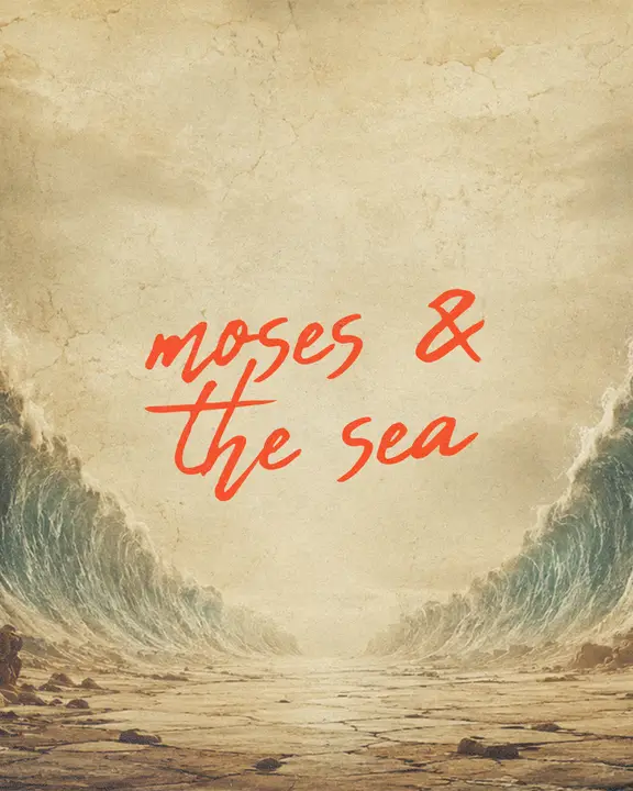 Moses and the Sea: social post