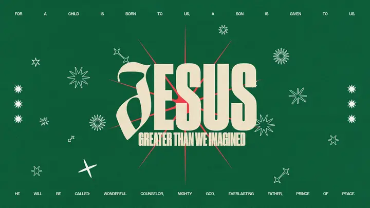 Jesus Greater Than We Imagined: HD slide