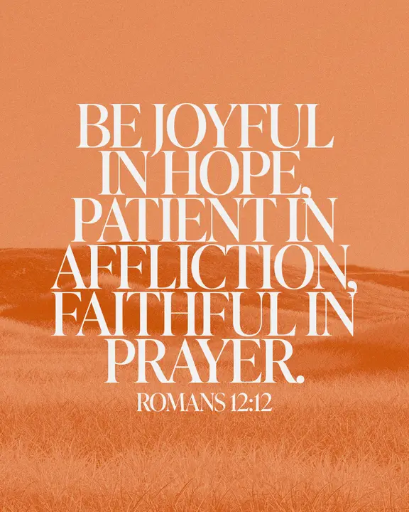 Joyful in Hope Faithful in Prayer: social post