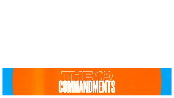 The 10 Commandments: lower third