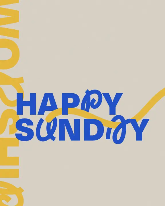 Happy Sunday: social post