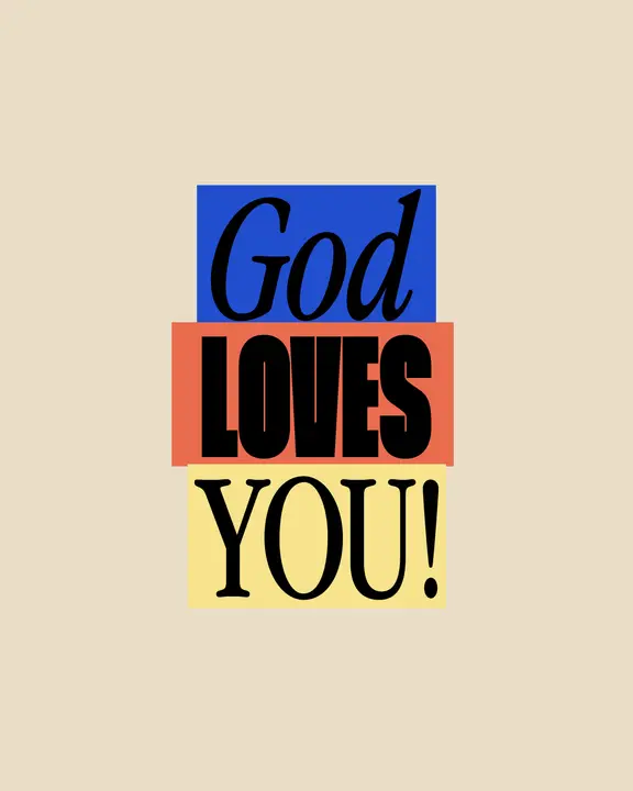 God Loves You: social post