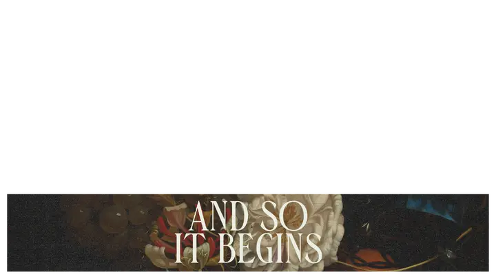 And So It Begins: lower third