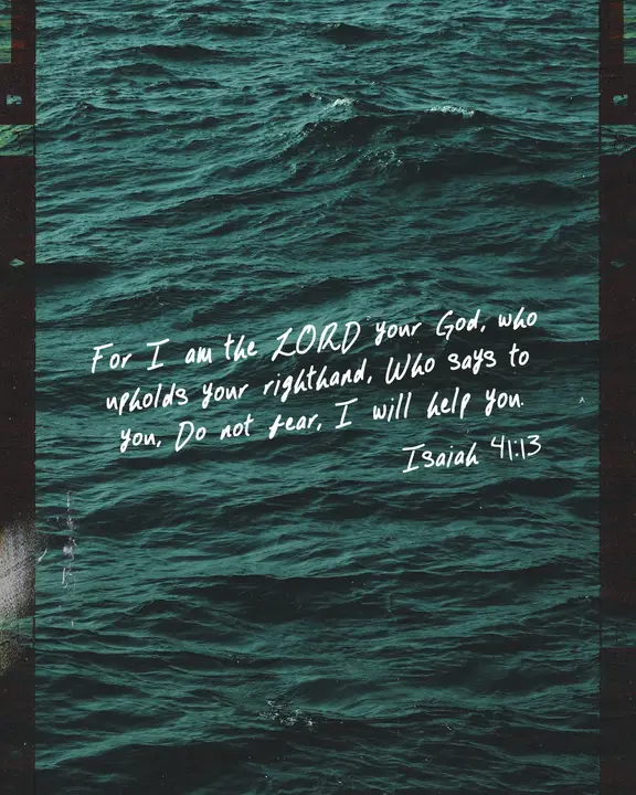 Do Not Fear I Will Help You: social post