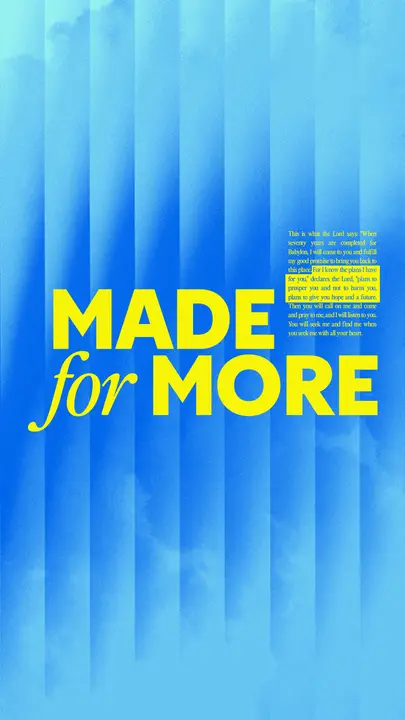 Made For More: story