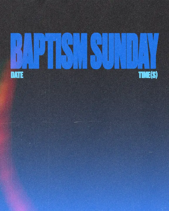 Baptism Sunday: social post