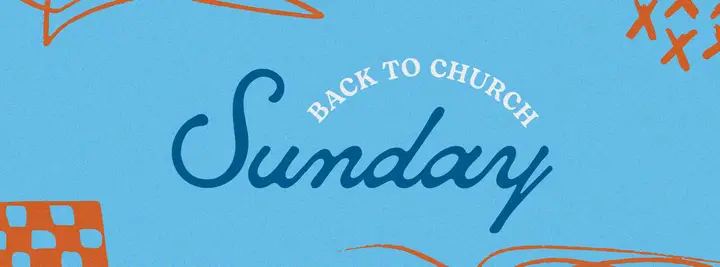 Back to Church Sunday: facebook cover